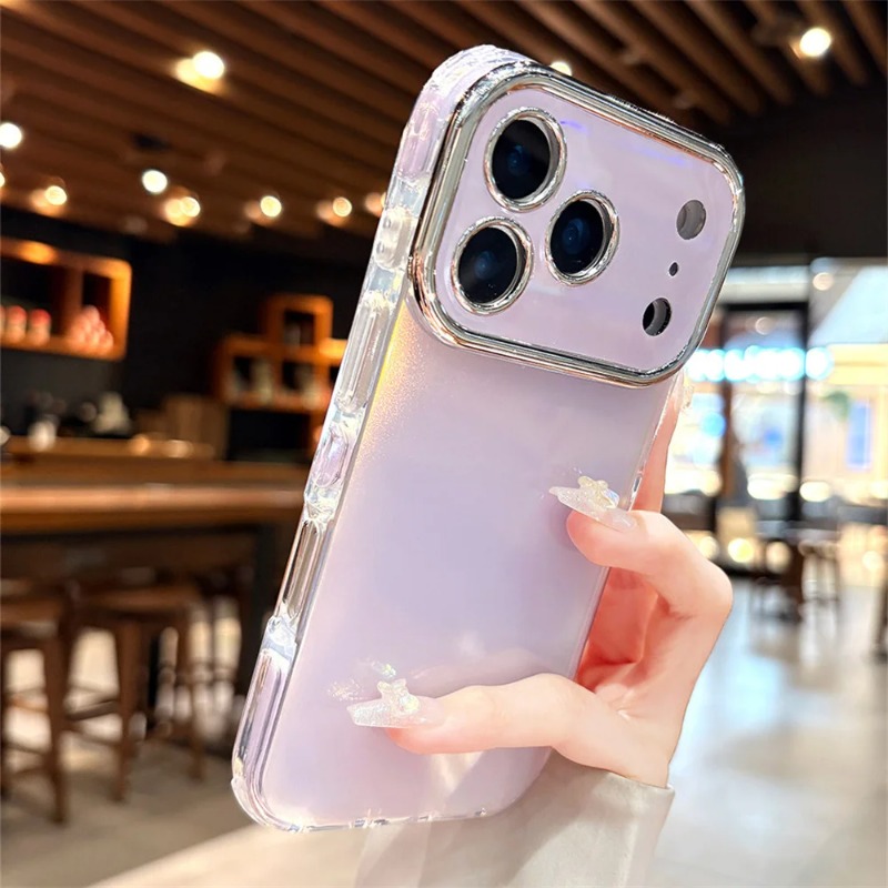 Camera Lens Protector - Casing Ponsel Berkilau dengan Efek Laser