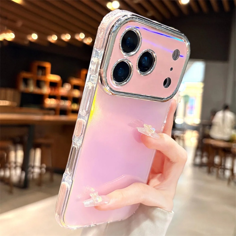 Casing Ponsel Berkilau dengan  - Camera Lens Protector ulasan dan harga